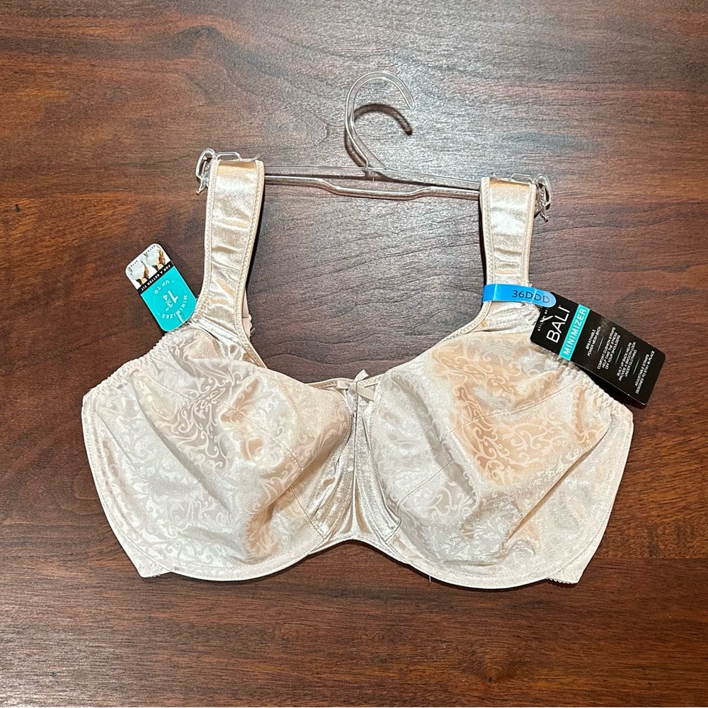 Bali Satin Tracings Full Coverage Underwire Minimizer Bra 3562 SZ 36DDD
